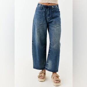Very J Rope Barrel jeans